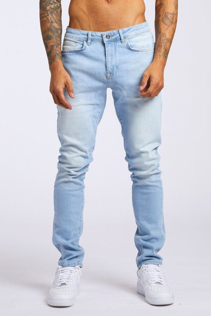 SKINNY FIT JEANS - LIGHT BLUE WASH