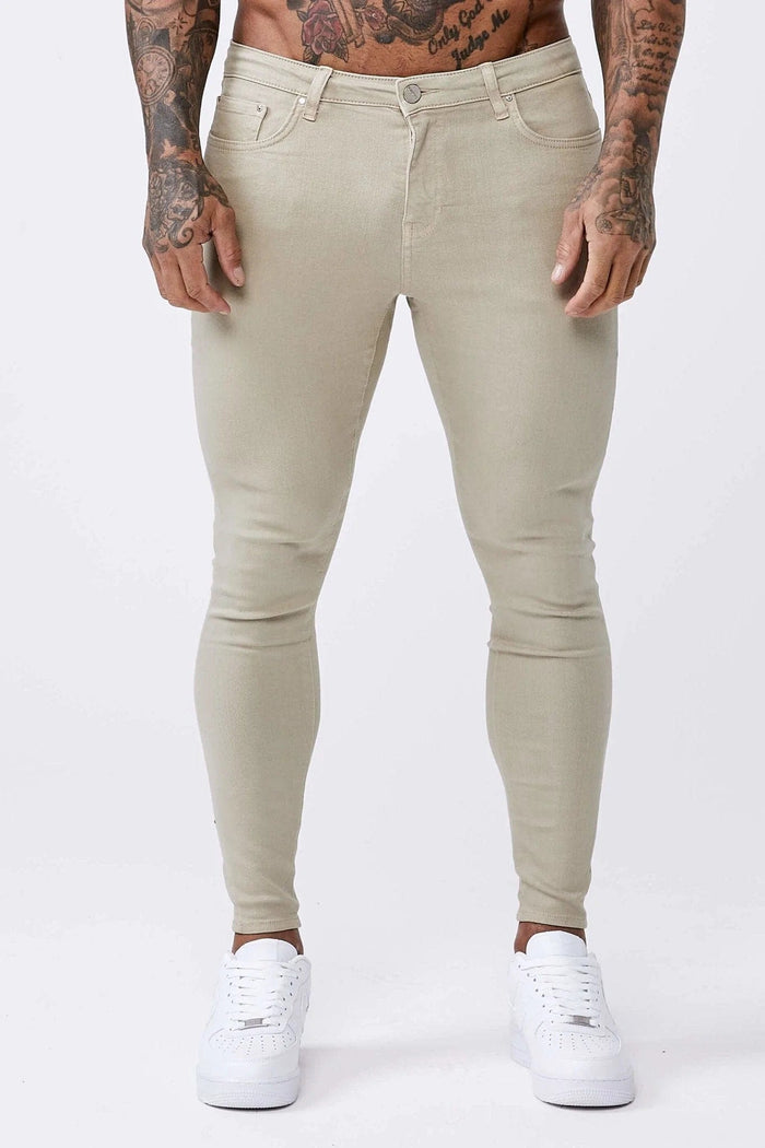 SKINNY FIT JEANS - STONE