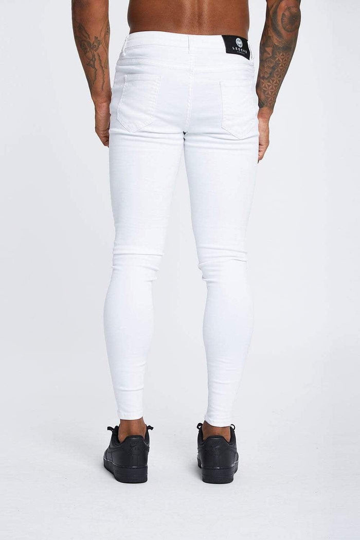 SKINNY FIT JEANS NON RIPPED - WHITE