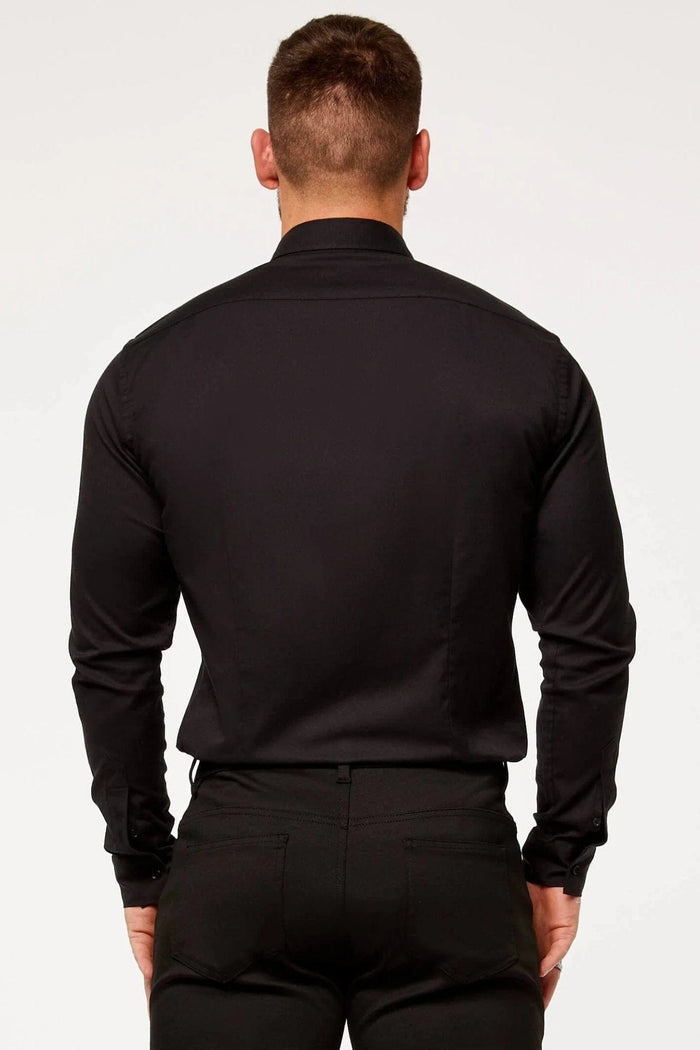 CAMISA DE VESTIR-NEGRO