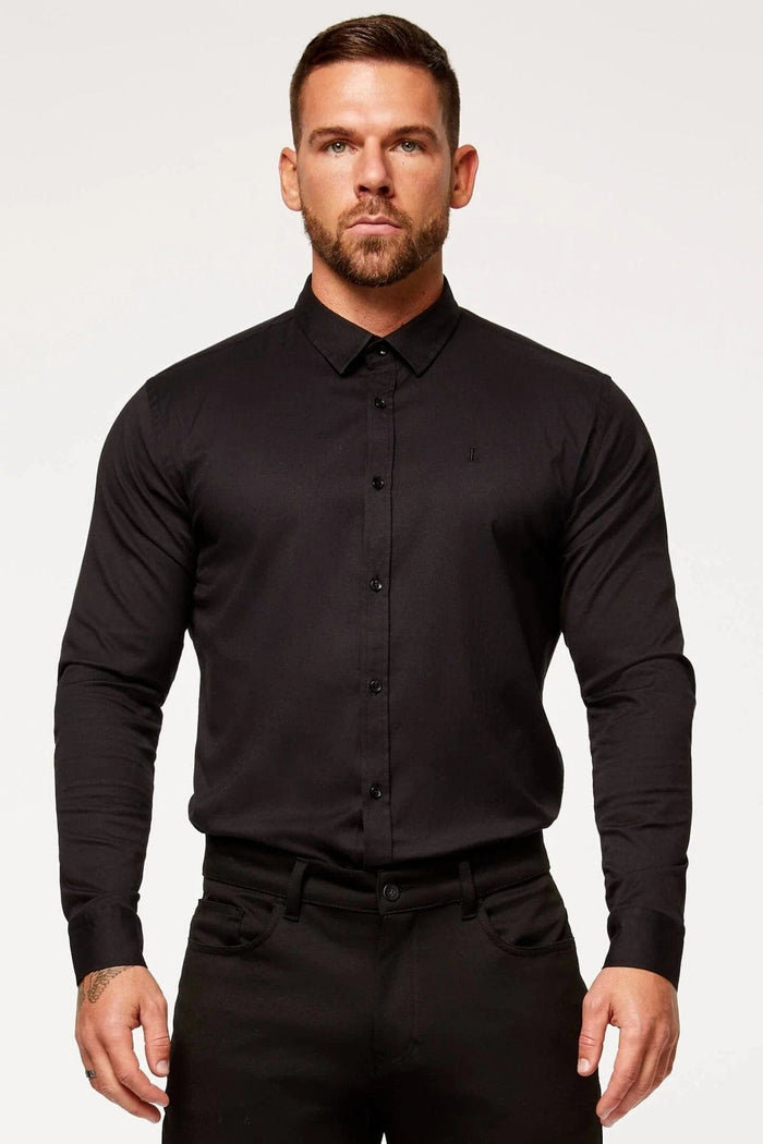 CAMISA DE VESTIR-NEGRO