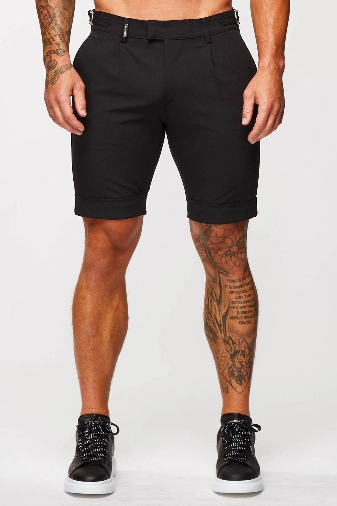 Legend London Shorts SIDE CINCH SHORT - BLACK