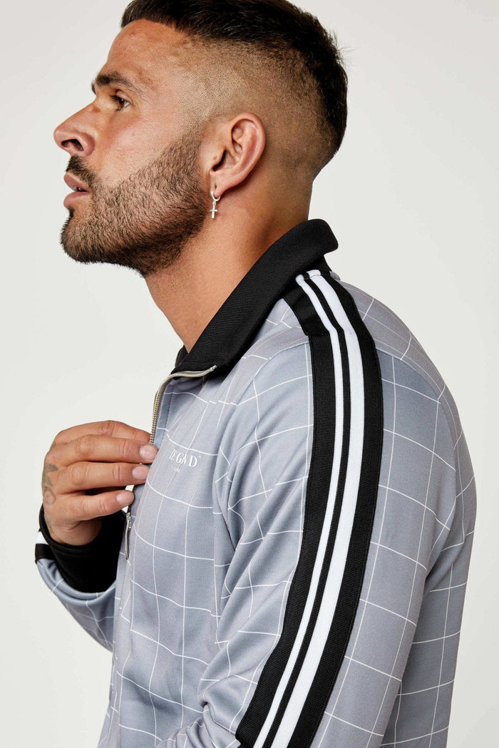 CHAQUETA DEPORTIVA DE CUADROS VENTANA - GRIS