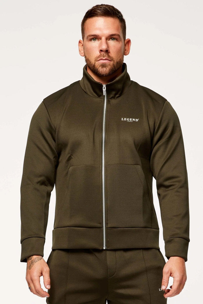 TRACKSUIT JACKET - DARK GREEN