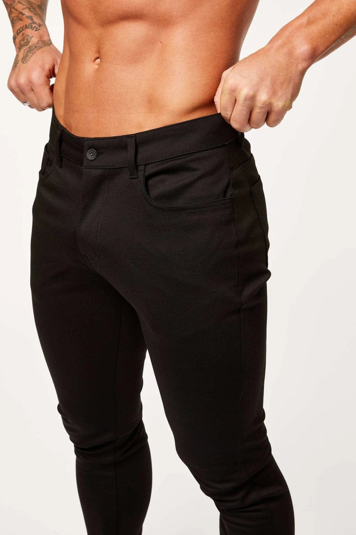 LUSTRE TROUSERS - BLACK