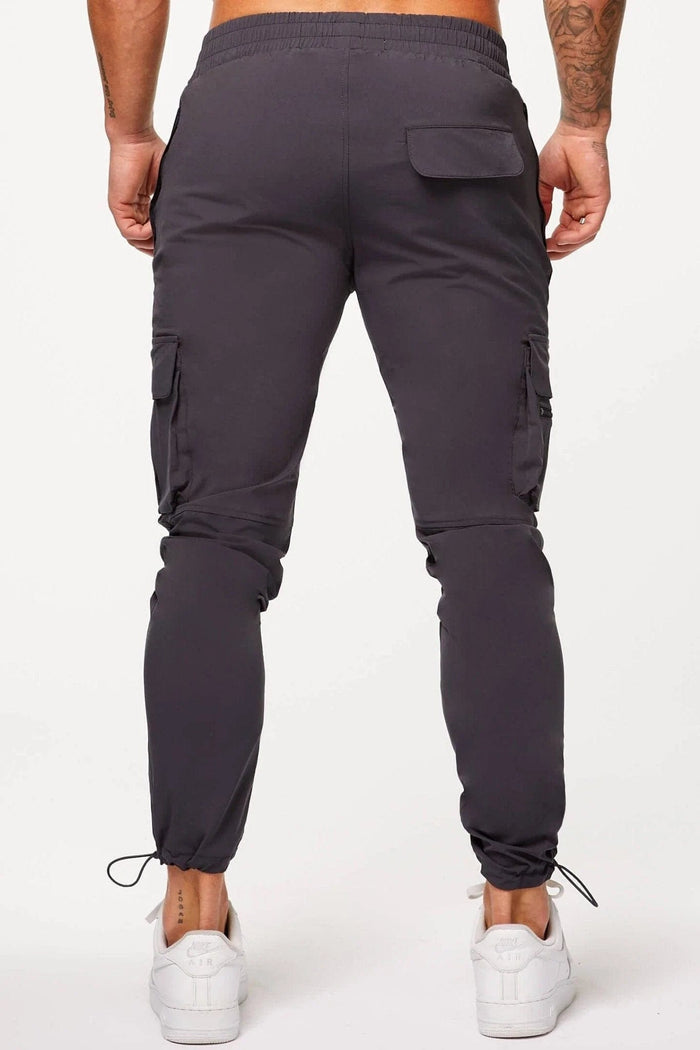 PANTALONES CARGO TECH STRETCH - GRIS OSCURO