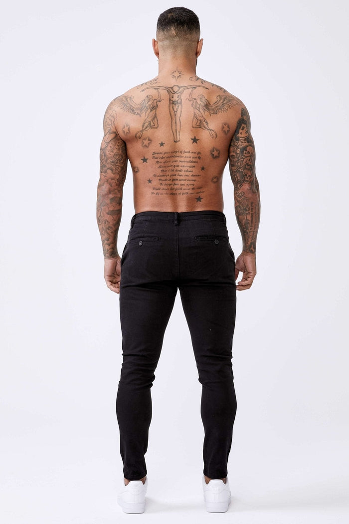 SPRAY-ON STRETCH CHINO - BLACK