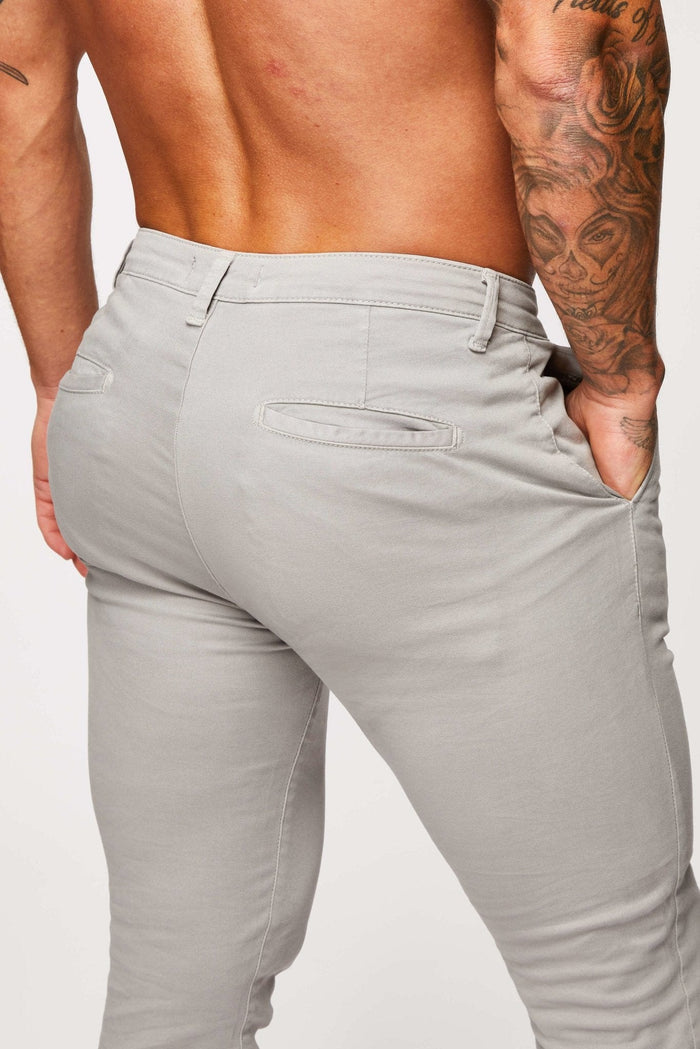 SPRAY-ON STRETCH CHINO - IJSGRIJS