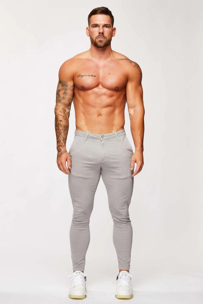 SPRAY-ON STRETCH CHINO - IJSGRIJS