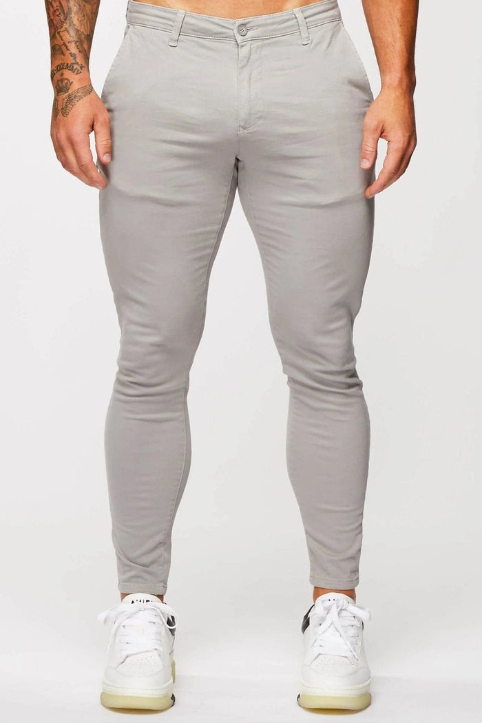 SPRAY-ON STRETCH CHINO – EISGRAU