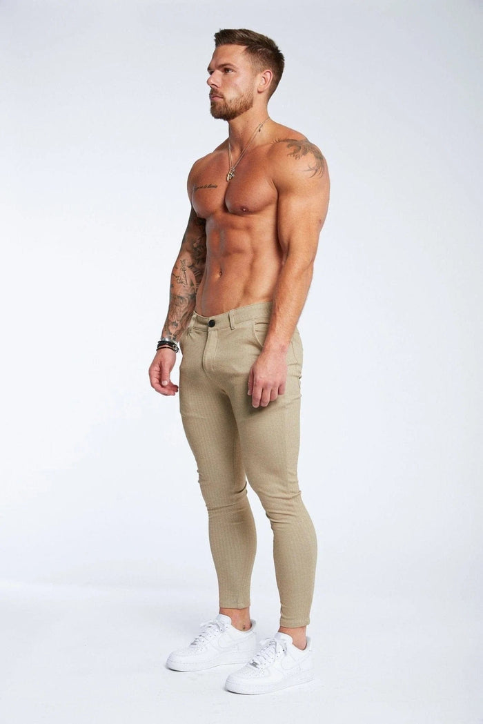 SPRAY ON TROUSERS - BEIGE