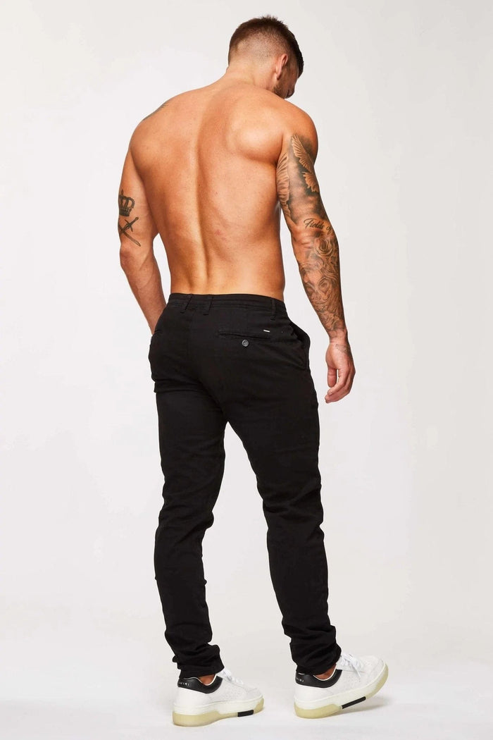 STRAIGHT LEG CHINO - BLACK