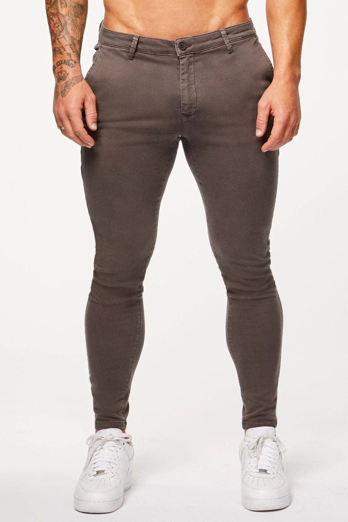 SPRAY-ON STRETCH CHINO - DARK GREY