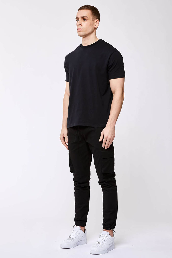 UTILITY CARGO PANTS - BLACK