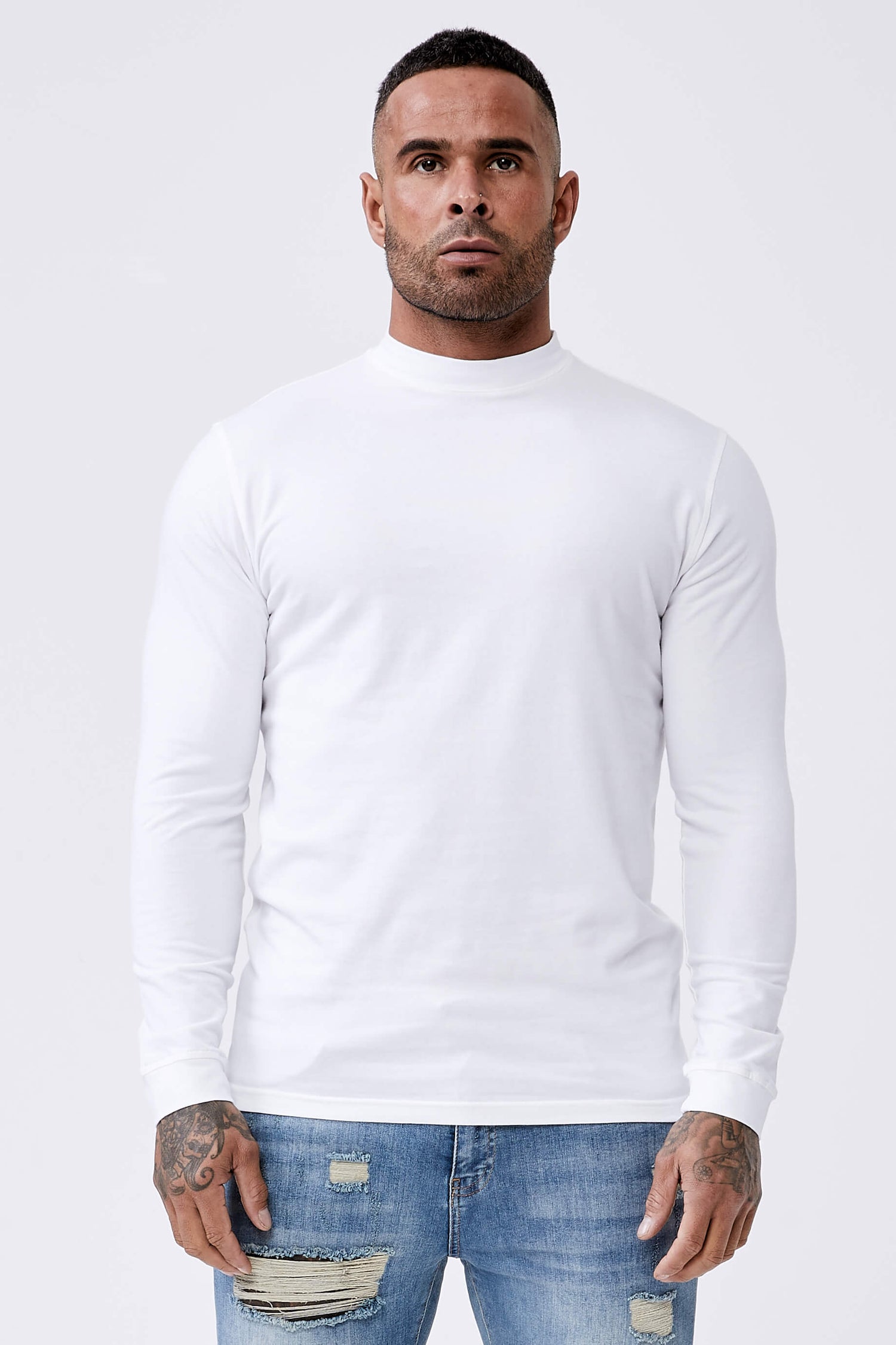 Grey Essential Logo Long Sleeve Legend Tee