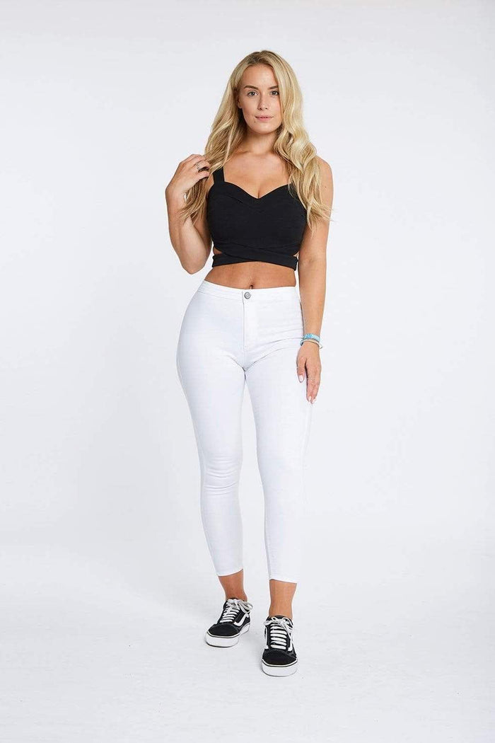 WHITE JEANS - NON-RIPPED