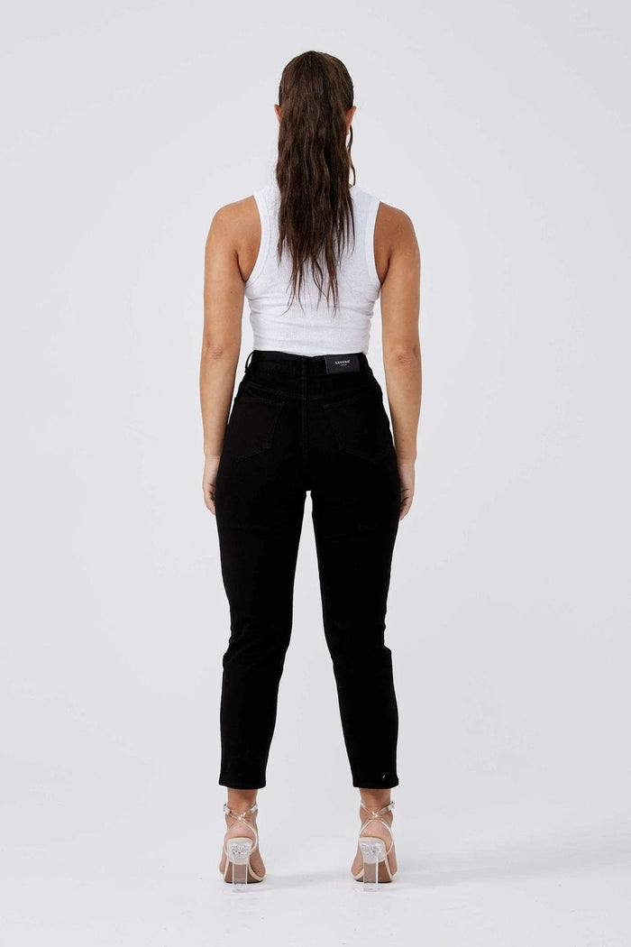 MOM-JEANS – SCHWARZ