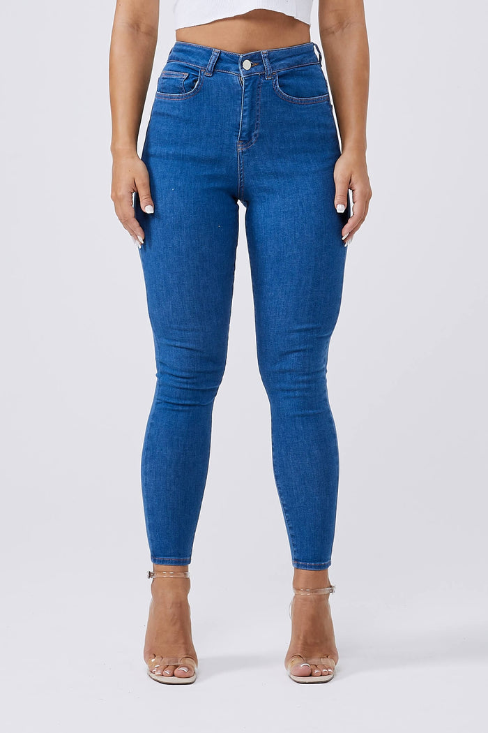 SKINNY JEANS - AZUURBLAUW