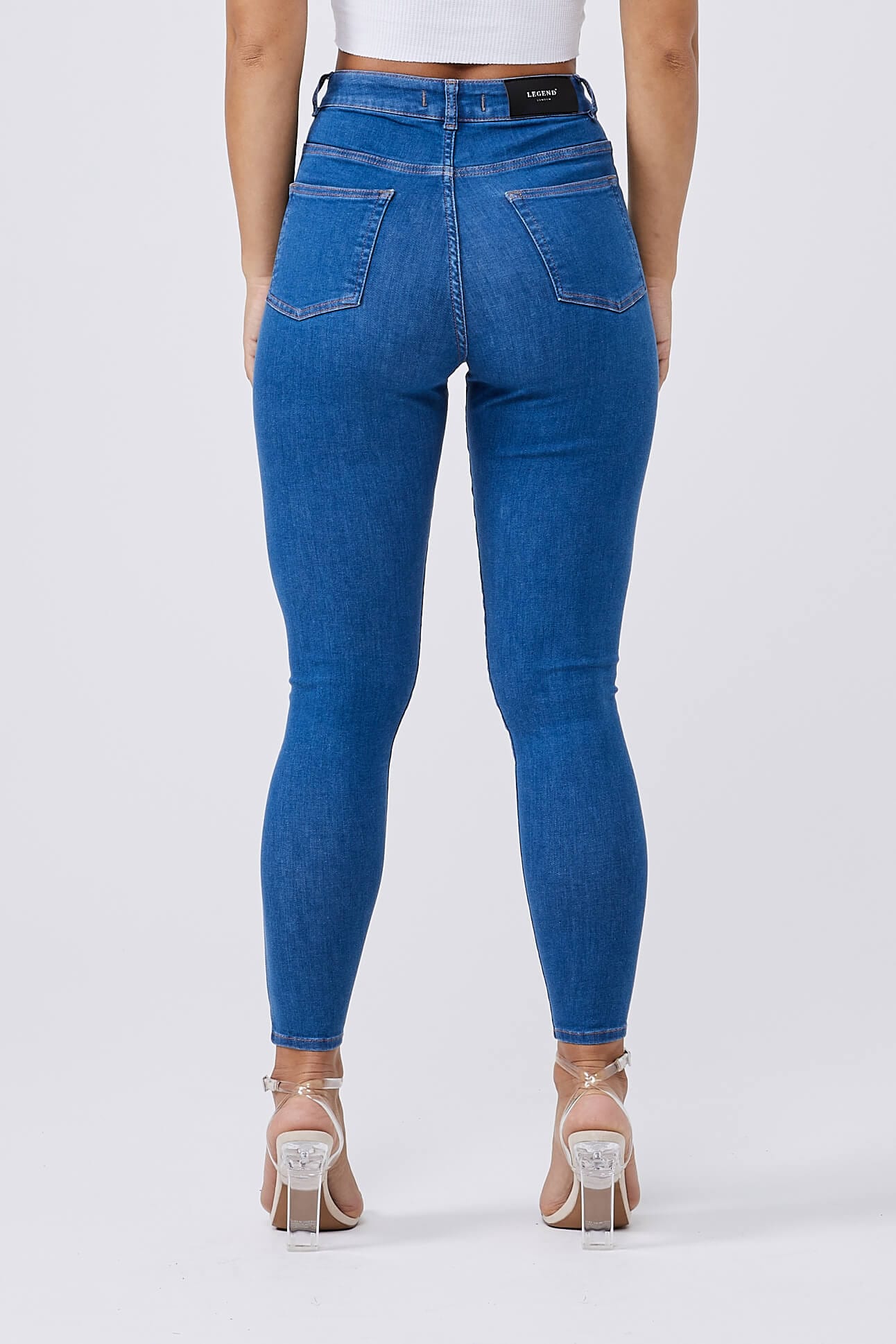 SKINNY JEANS - AZURE BLUE – Legend London