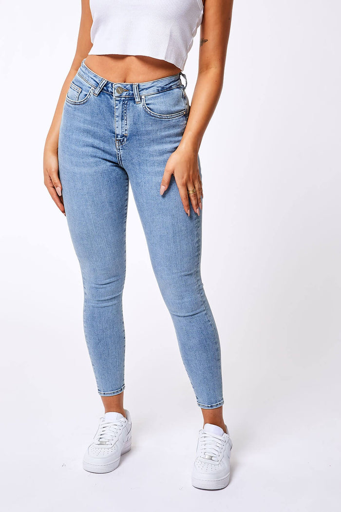 SKINNY JEANS – BLEICHBLAU